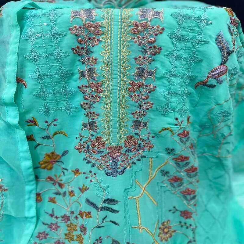 Indian,Soft,Georgette,Unstitched,Salwar,Kameez,4pcs, 3pcs,ordervanshop,onlineshop, 