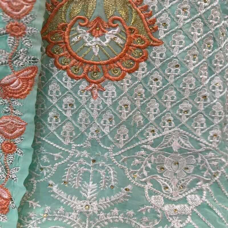 Indian,Soft,Georgette,Unstitched,Salwar,Kameez,4pcs,