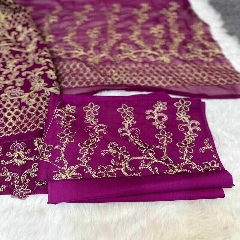 Indian,Soft,Georgette,Unstitched,Salwar,Kameez,4pcs