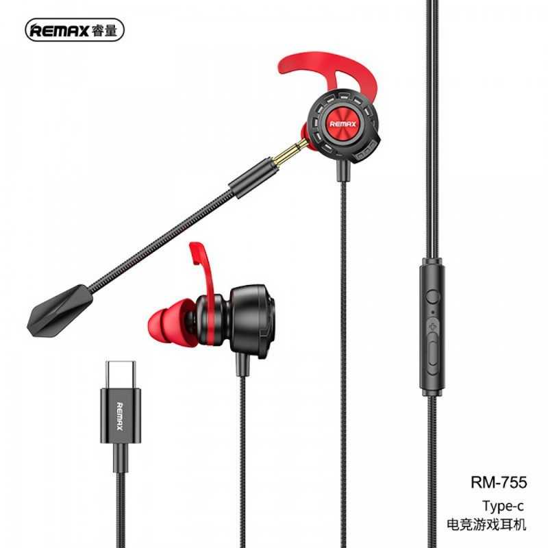 Remax,RM755,Gaming,Earphone,With,Super,Bass,For,Type-C