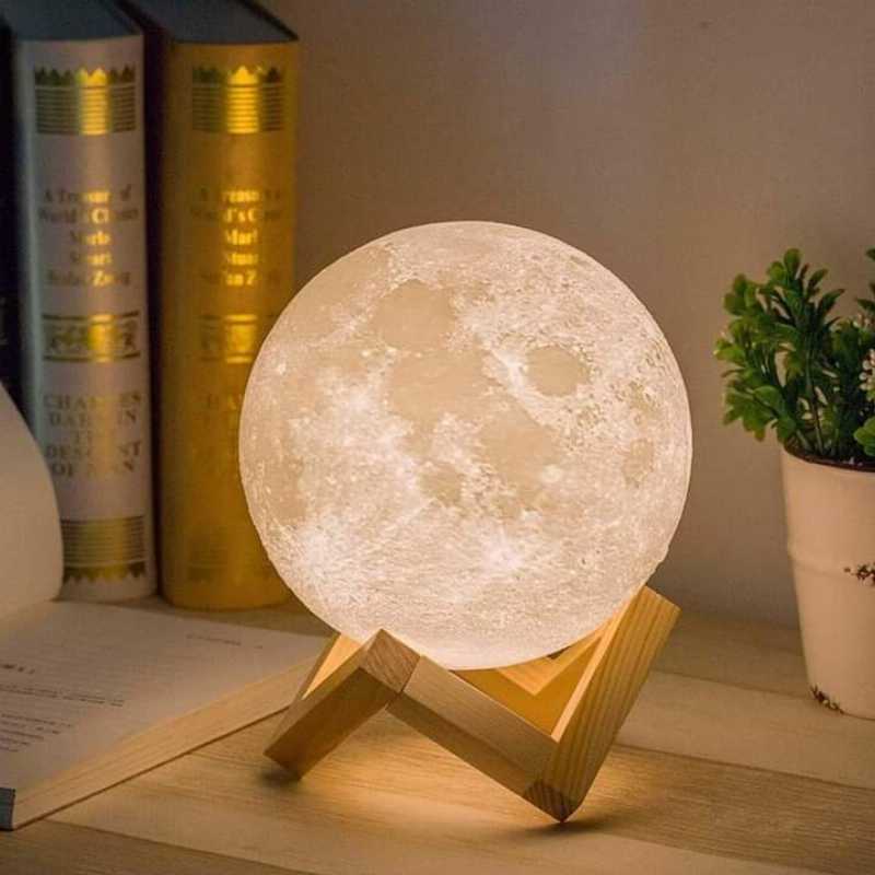 3D,Moon,Lamp